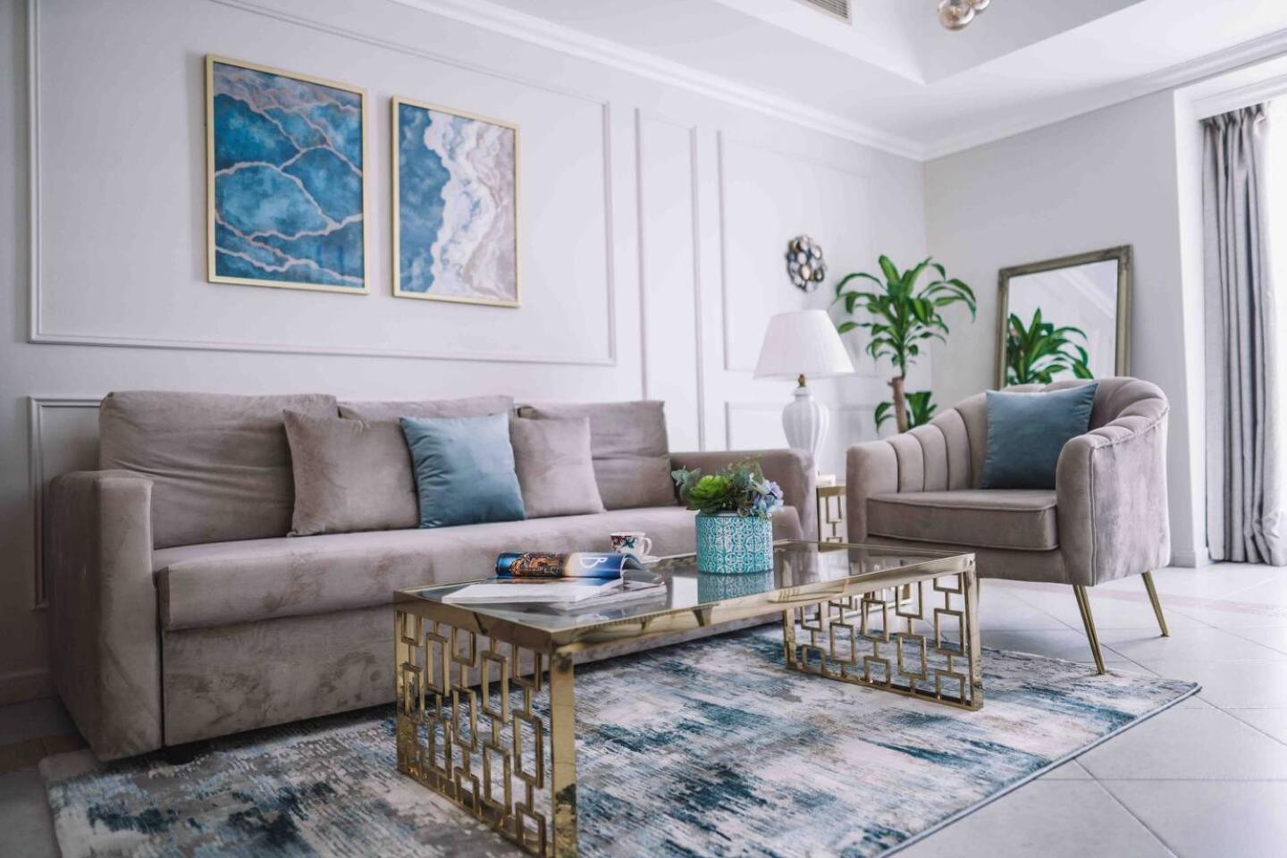 Sea & Palm View Elegant 1 Bedroom Apartment ドバイ エクステリア 写真