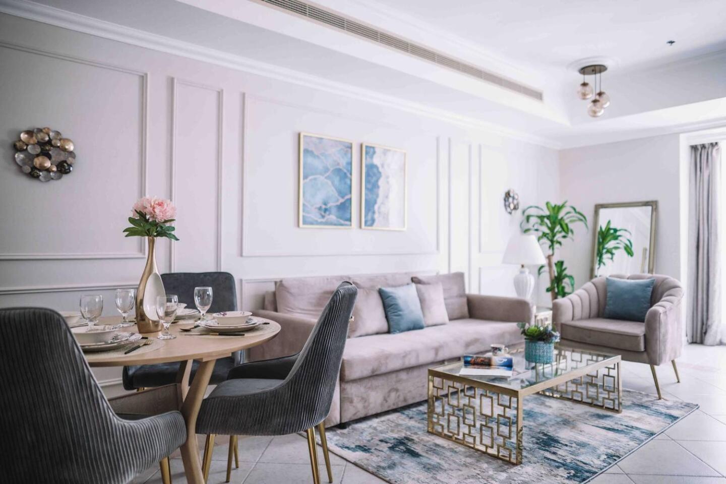 Sea & Palm View Elegant 1 Bedroom Apartment ドバイ エクステリア 写真